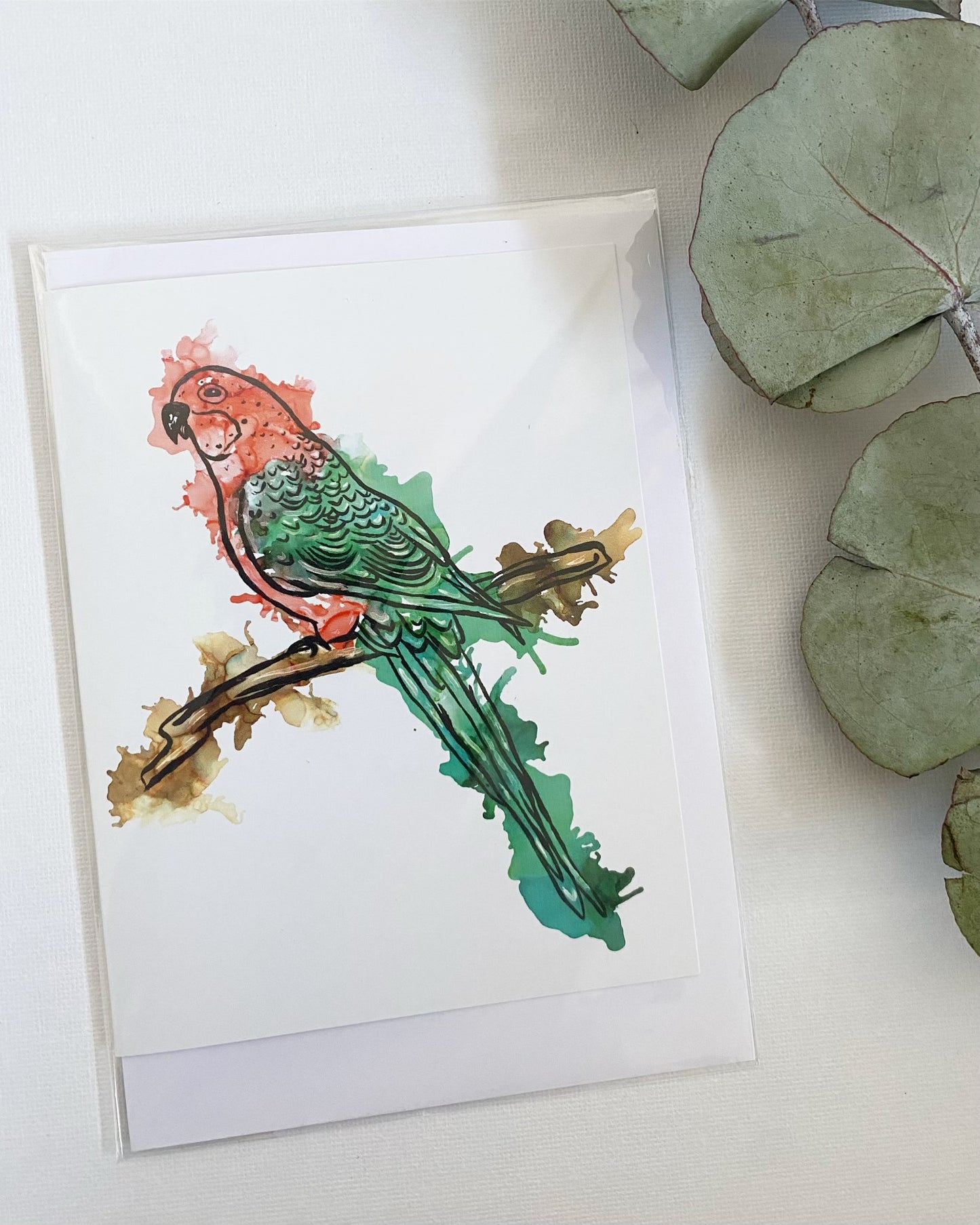 King Parrot Greeting Card