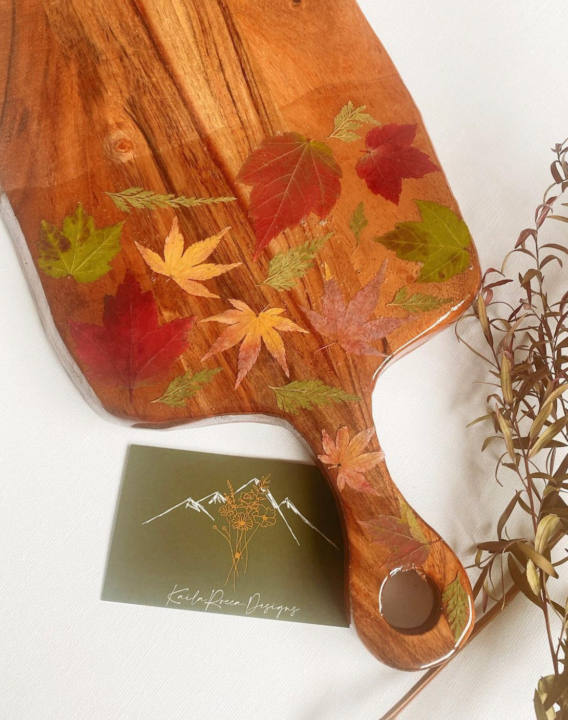 Autumn Leaves Serving Board